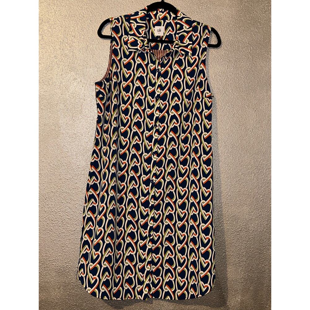 Cabi  #5370  Boho Hippie Valentine Date Night Heart Chain  Shirt  Dress  Medium